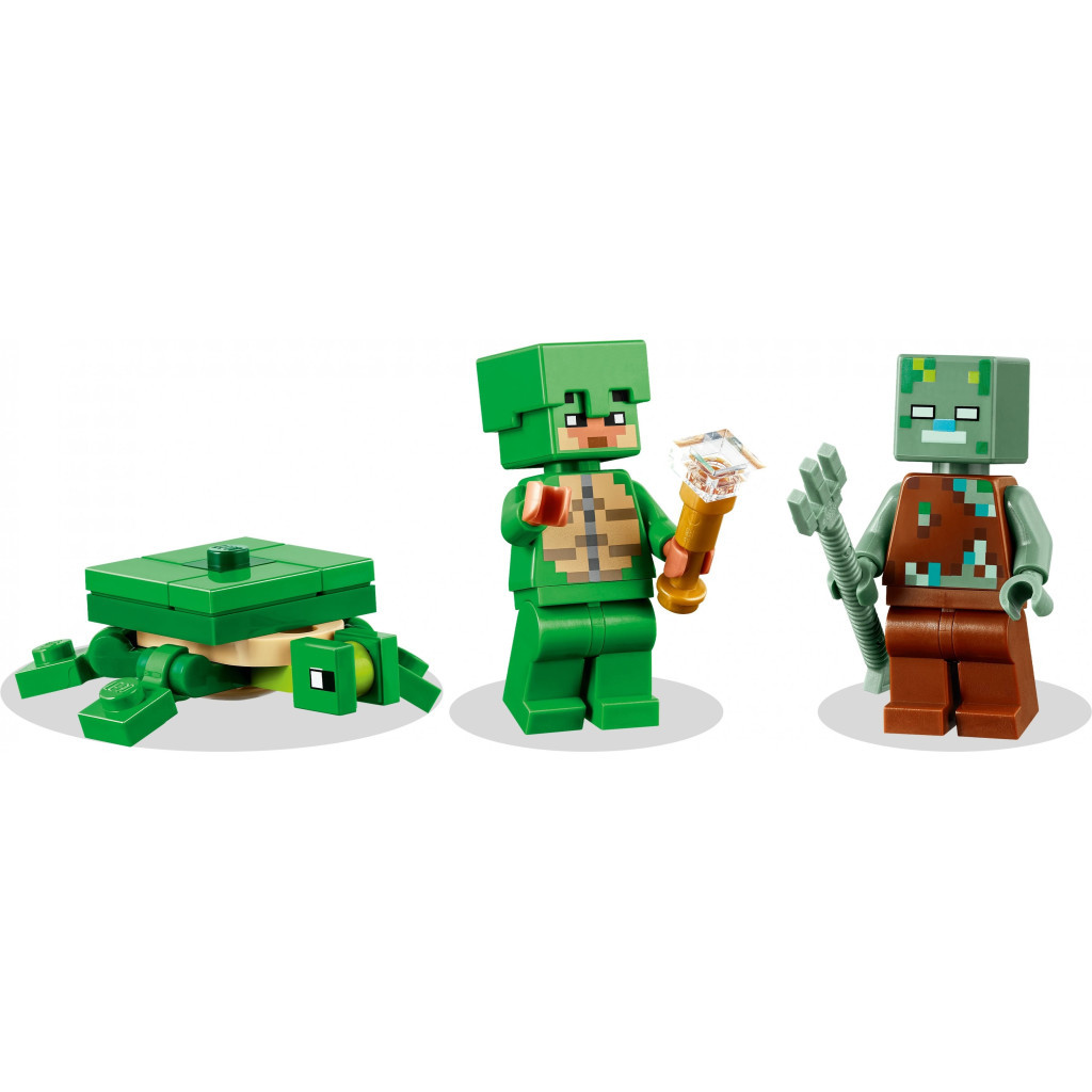 Конструктор LEGO Minecraft Пляжний будинок у формі черепахи 234 деталей (21254) - зображення 3