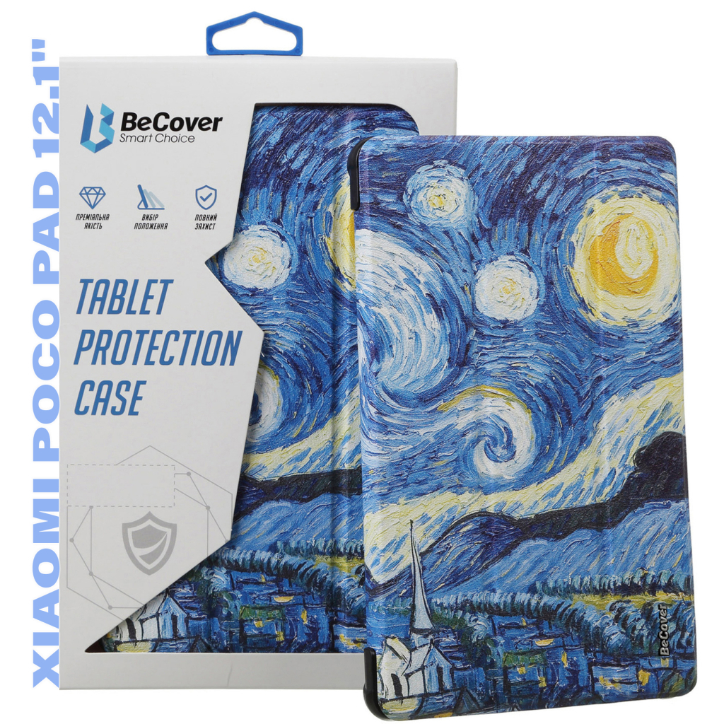Чохол до планшета BeCover Smart Case Xiaomi Poco Pad 12.1" Night (711575) - зображення 1