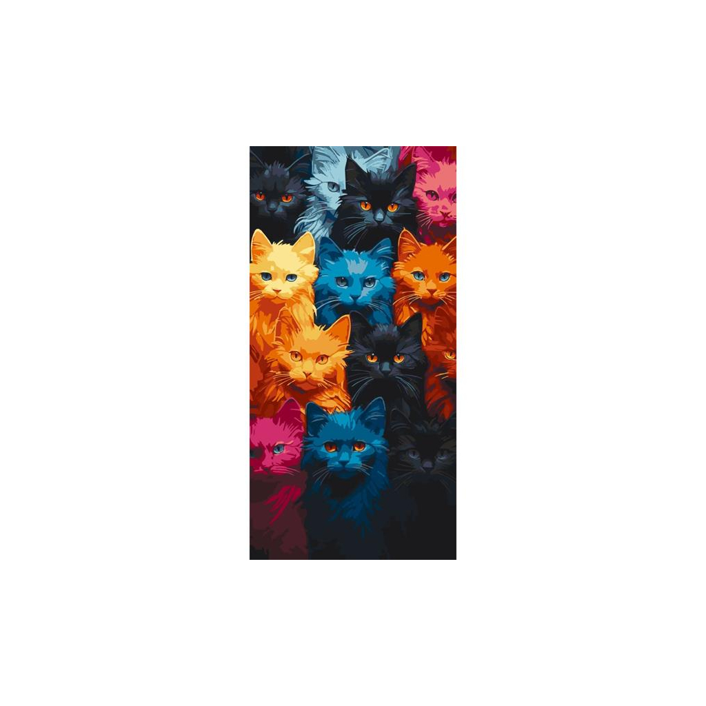 Картина по номерам ArtCraft Котяча палітра 40х80 см (11524-AC) - зображення 1