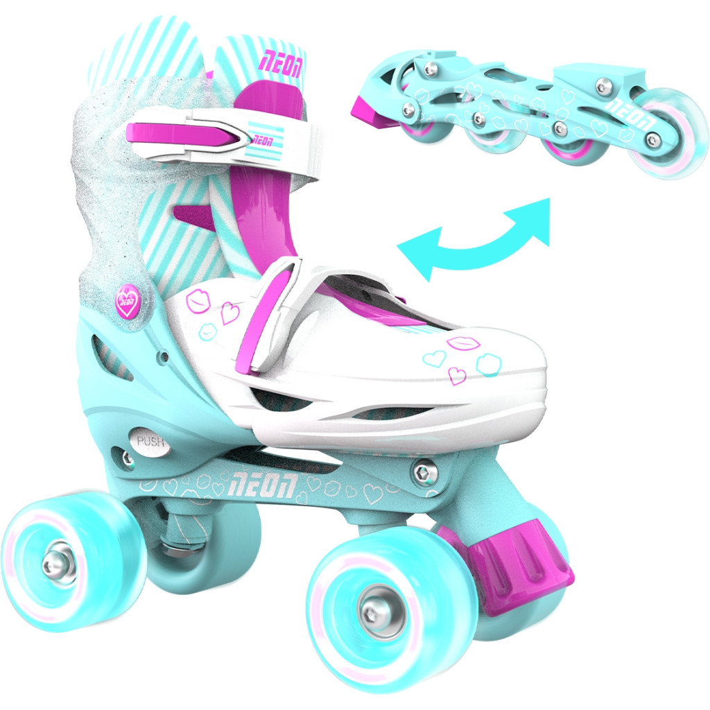 Роликові ковзани Neon Сombo Turquoise розмір 34-37 (NT10T4) - зображення 2