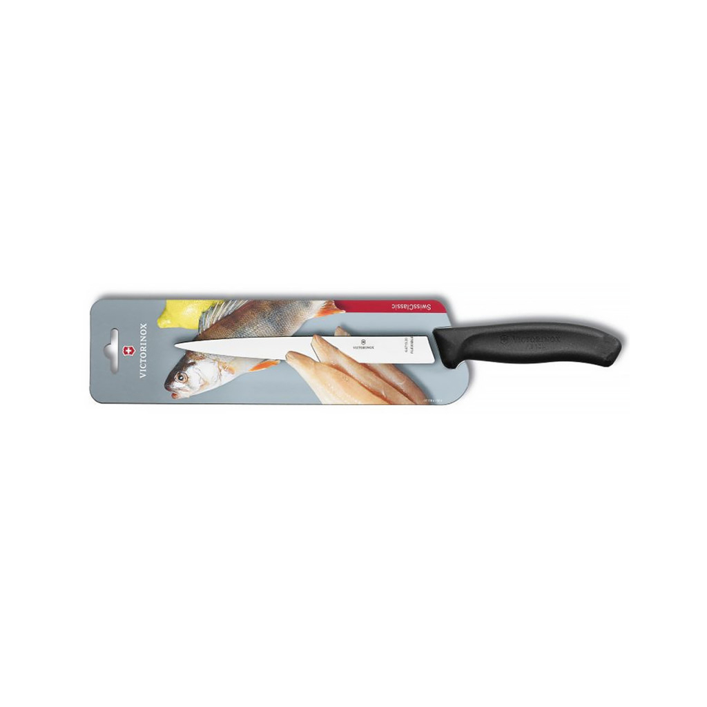 Кухонний ніж Victorinox SwissClassic Filleting Flex 20 см Black (6.8713.20B) - зображення 3