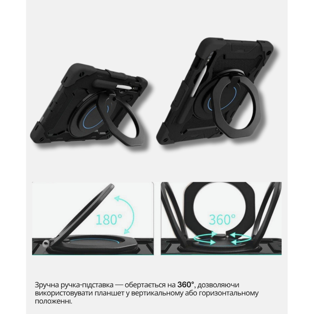 Чохол до планшета BeCover Stand Samsung Galaxy Tab S10 FE Plus (SM-X620/SM-X626) 13.1" Black (714564) - зображення 3