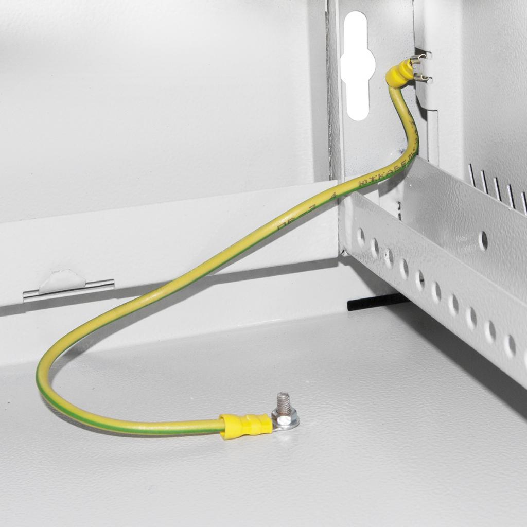 Шафа настінна Ipcom 6U, 600*600, RAL7035 (СН-6U-060х060-ДС-7035) - зображення 5