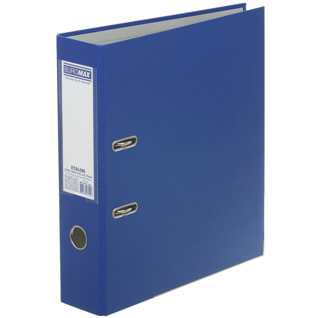 Папка - реєстратор Buromax Etalon A4 75 мм Синя (BM.3015-02c) - зображення 1