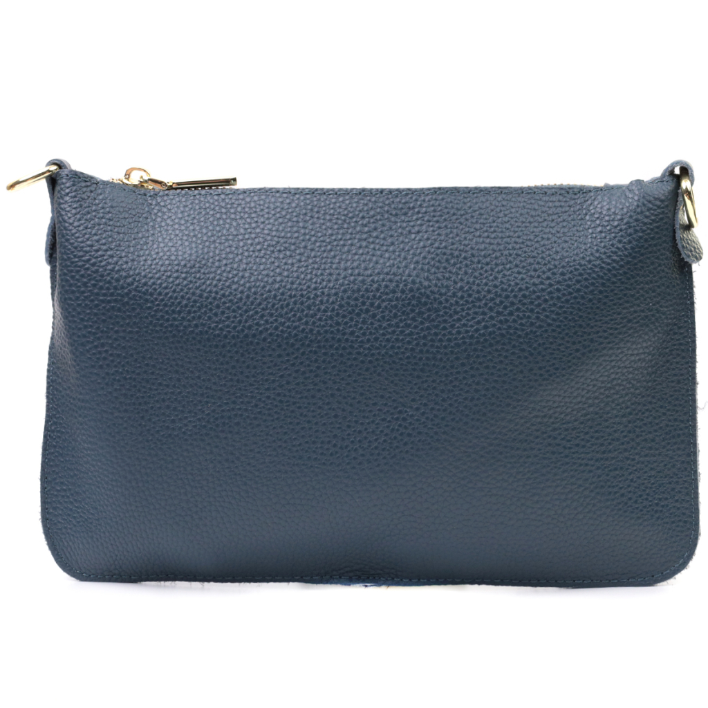 Сумка Vintage З натуральної шкіри Синя (22646) - зображення 6