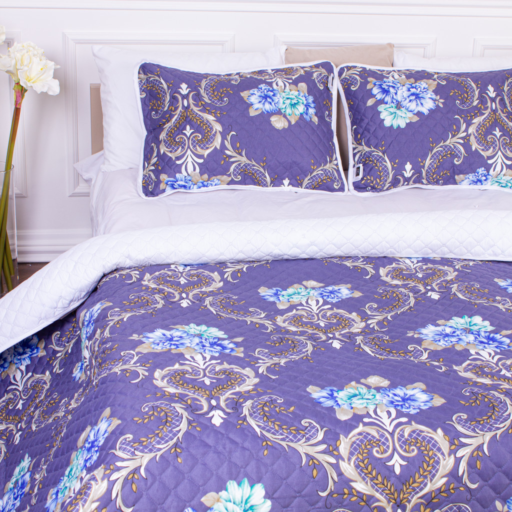 Покривало MirSon набір Print Line №5945 Felicity 220х240 см + наволочка 50х70 см х 2 шт (2200006169635) - зображення 6