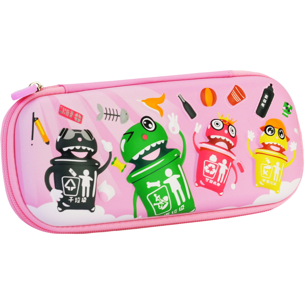 Пенал Cool For School з тисненням 1 відділення Рожевий (B-8614-pink) - зображення 1