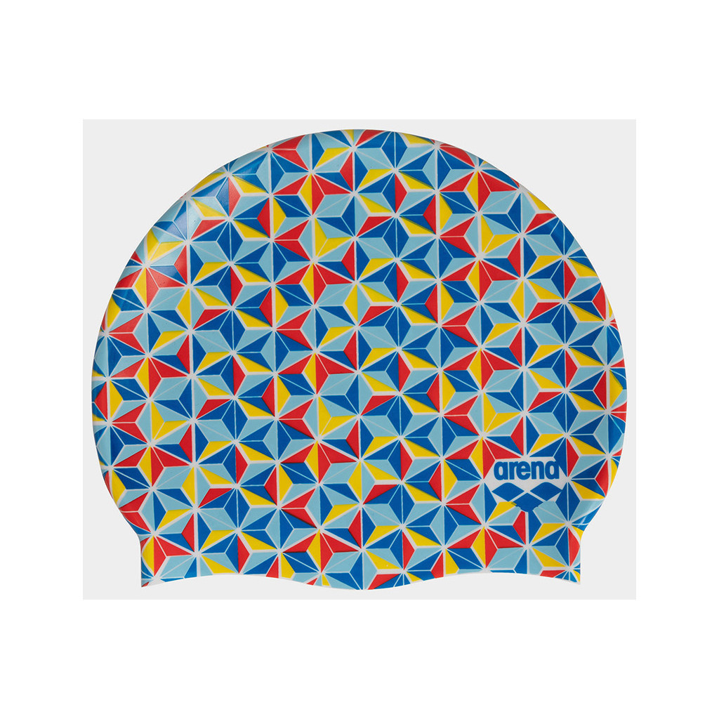 Шапка для плавання Arena Print JR 94171-236 зелений Діт OSFM (3468337082682) - зображення 1