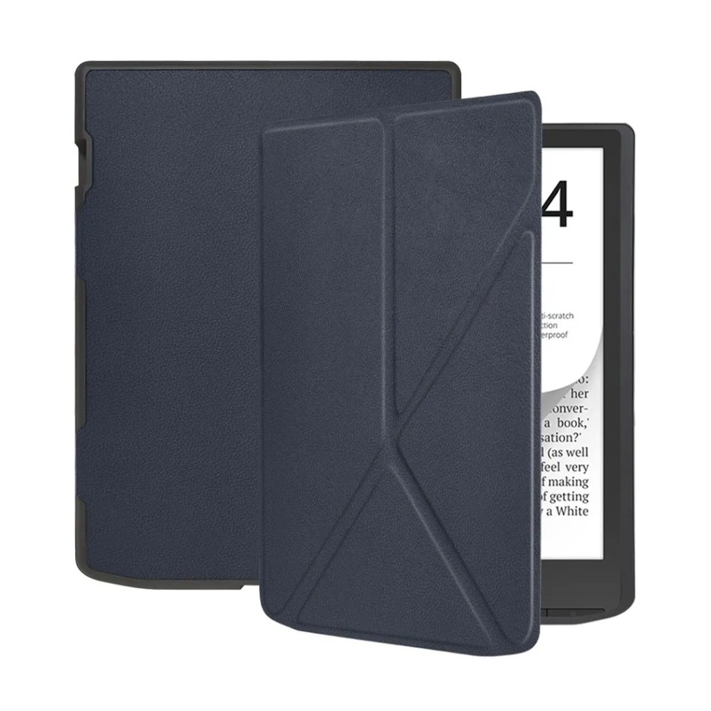 Чохол до електронної книги BeCover Ultra Slim Origami PocketBook 743G InkPad 4/InkPad Color 2/InkPad Color 3 (7.8") Deep Blue (713083) - зображення 3