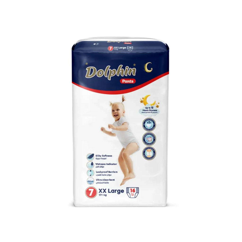 Підгузки Dolphin Розмір 7 XX Large (17+ кг) 16 шт (8680131208166) - picture 1