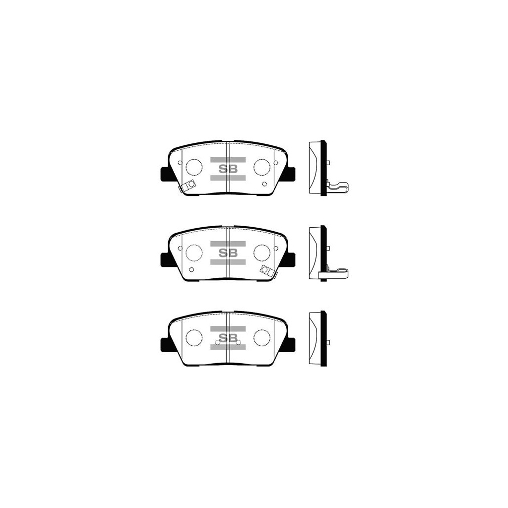 Гальмівні колодки HI-Q SP1247 - зображення 1
