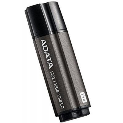 USB флеш накопичувач ADATA 16GB S102PRO Gray USB 3.1 (AS102P-16G-RGY) - зображення 2
