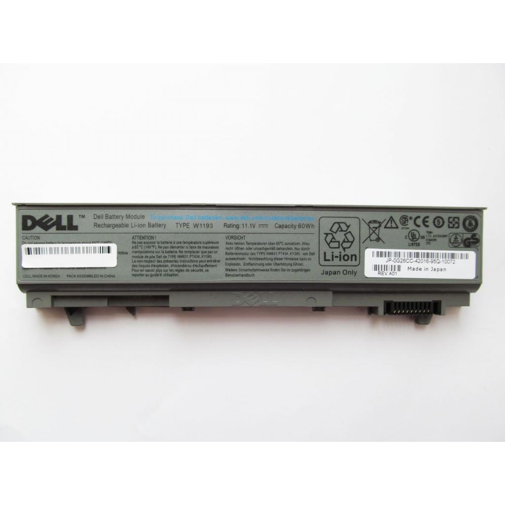 Акумулятор до ноутбука Dell Latitude E6400 W1193, 5400mAh (60Wh), 6cell, 11.1V, Li-ion (A47408) - зображення 1