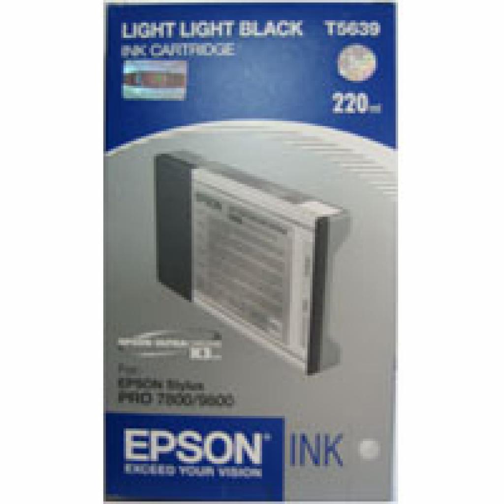 Картридж Epson St Pro 7800/7880/9800 lt lt black (C13T603900) - изображение 1