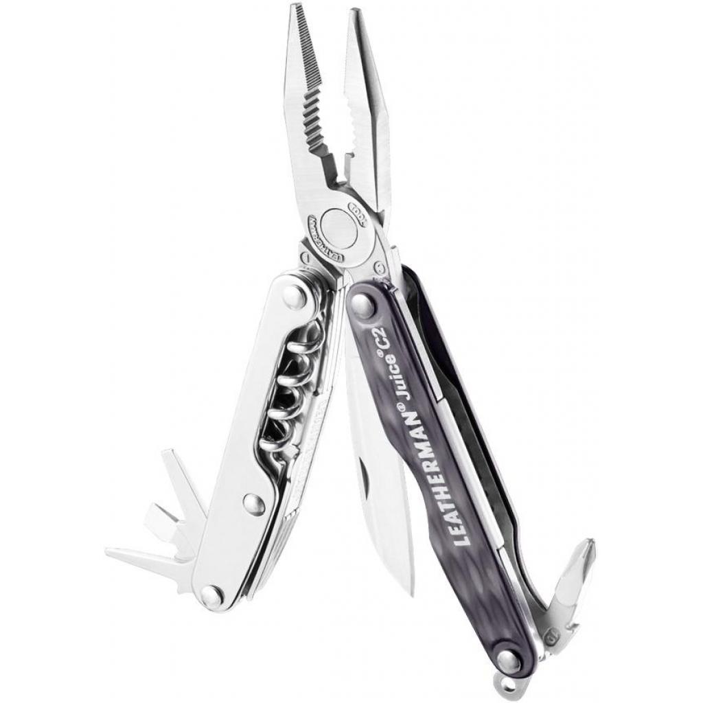 Мультитул Leatherman Juice C2 - Granite Gray зі шкіряним чохлом (831936) - зображення 2