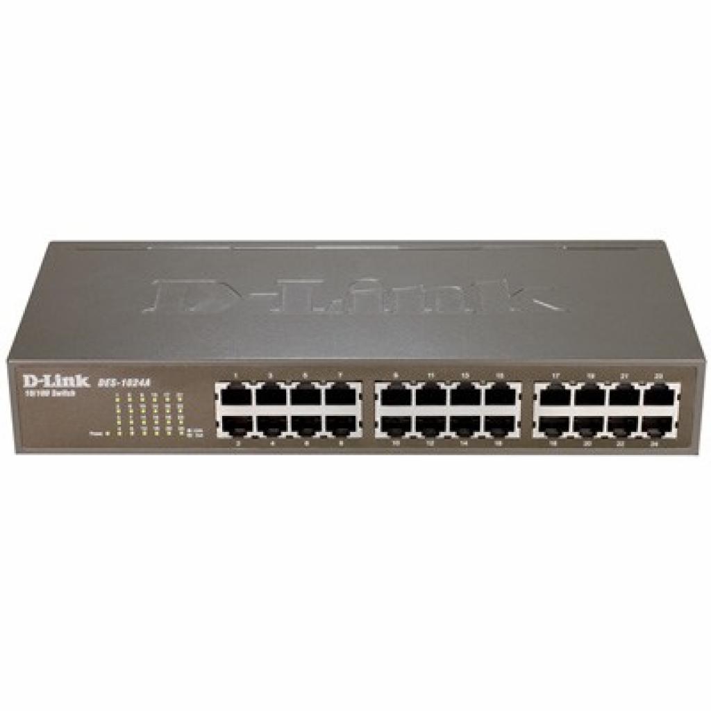 Комутатор мережевий D-Link DES-1024A (DES-1024A metal case) - зображення 1