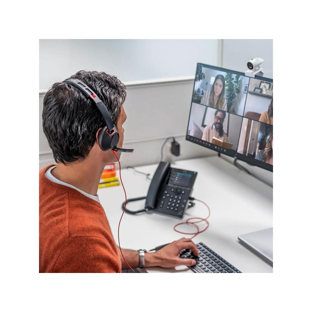 Навушники Poly Blackwire 5210 USB-A/USB-C 3.5 мм Black (8X230AA) - зображення 3