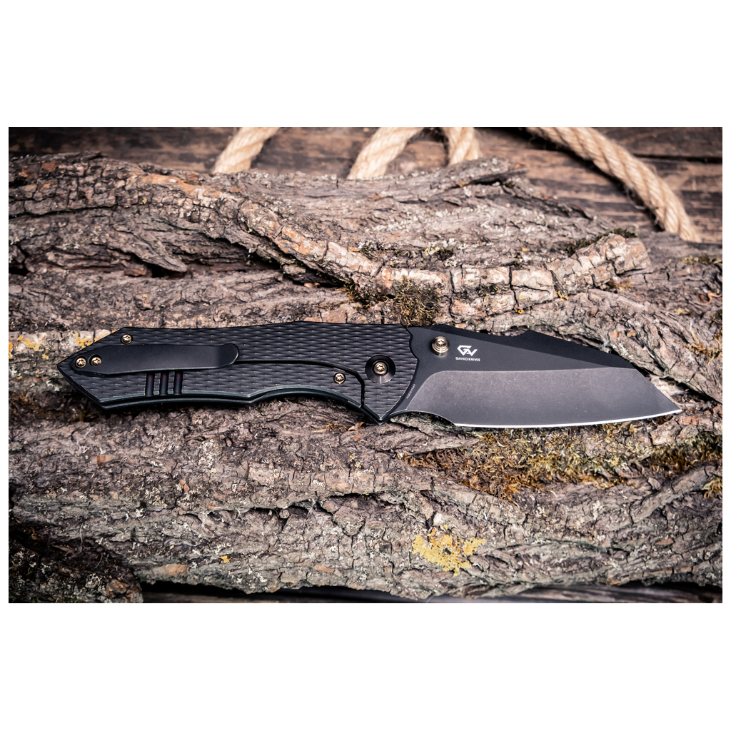 Ніж Weknife High-Fin XL, Darkwash, чорний титан (WE24010-1) - зображення 1