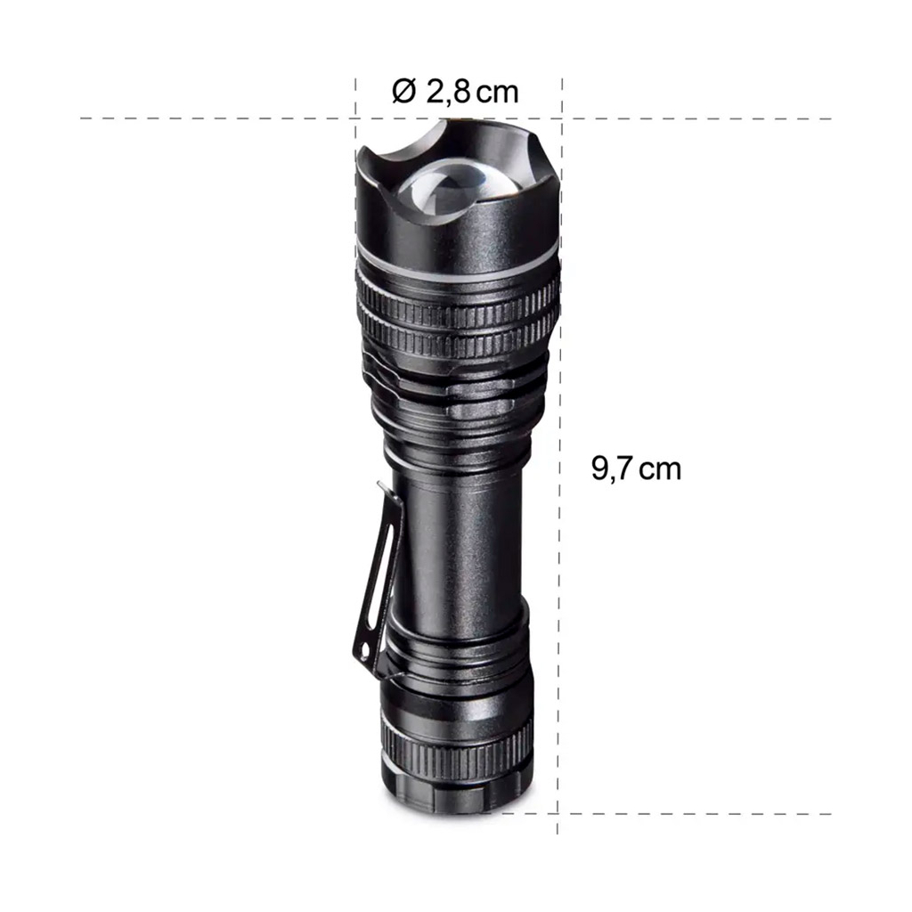 Ліхтар Hama Professional 1 LED Torch L100 Black (00139523) - зображення 4