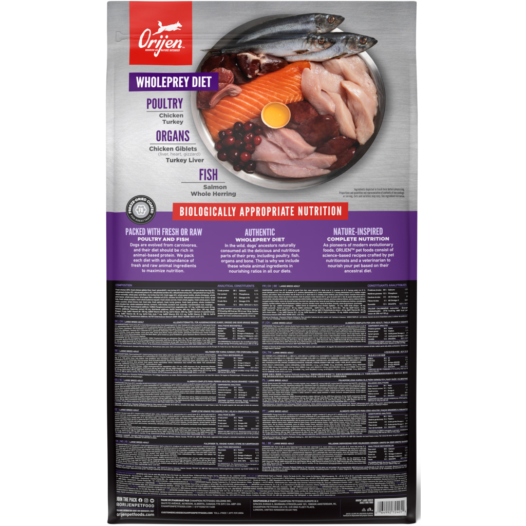 Сухий корм для собак Orijen Adult Large Breed 11.4 кг (0064992724054) - зображення 3