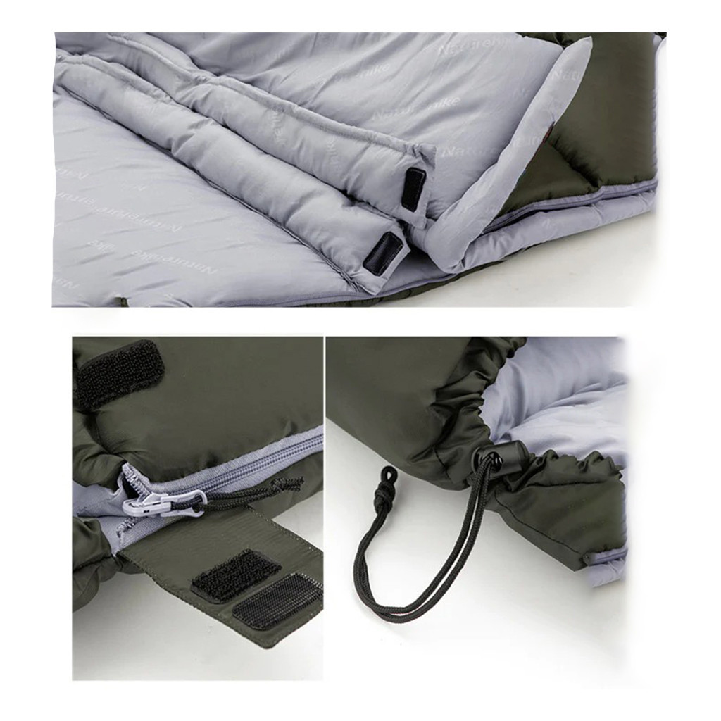 Спальний мішок Naturehike U150 NH20MSD07 Green Left (6927595764398-L) - зображення 3