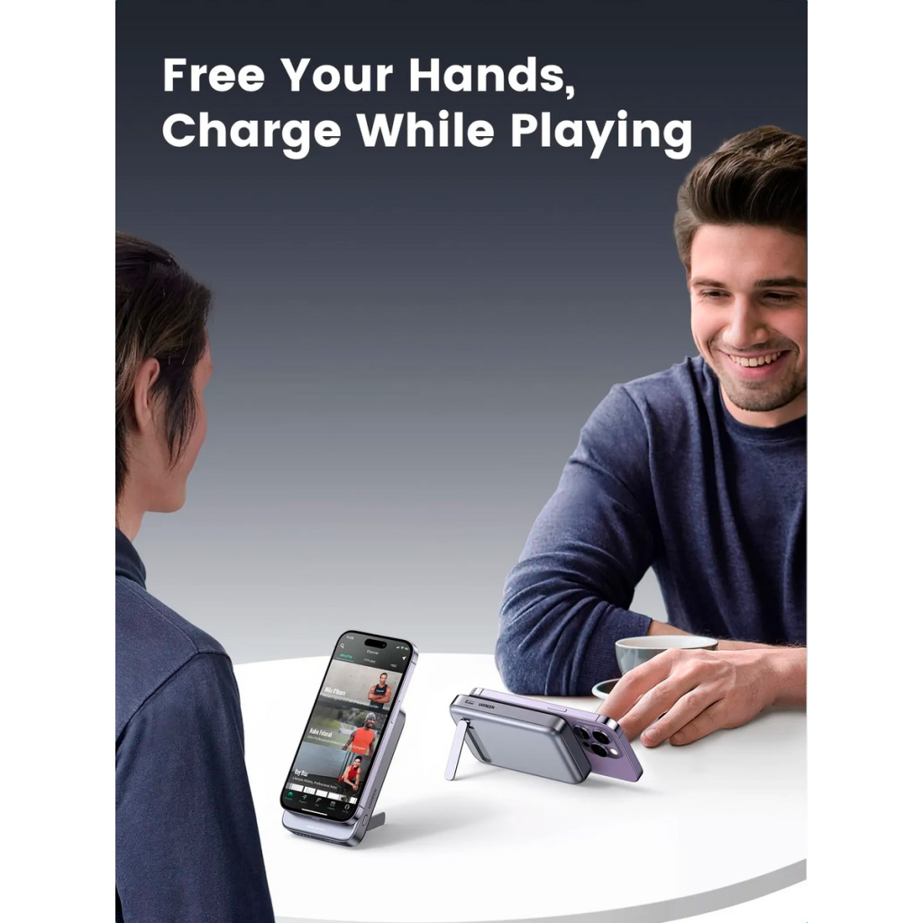 Батарея універсальна Ugreen 10000mAh 20W Mini Magnetic Wireless (15086) (PB206) - зображення 8