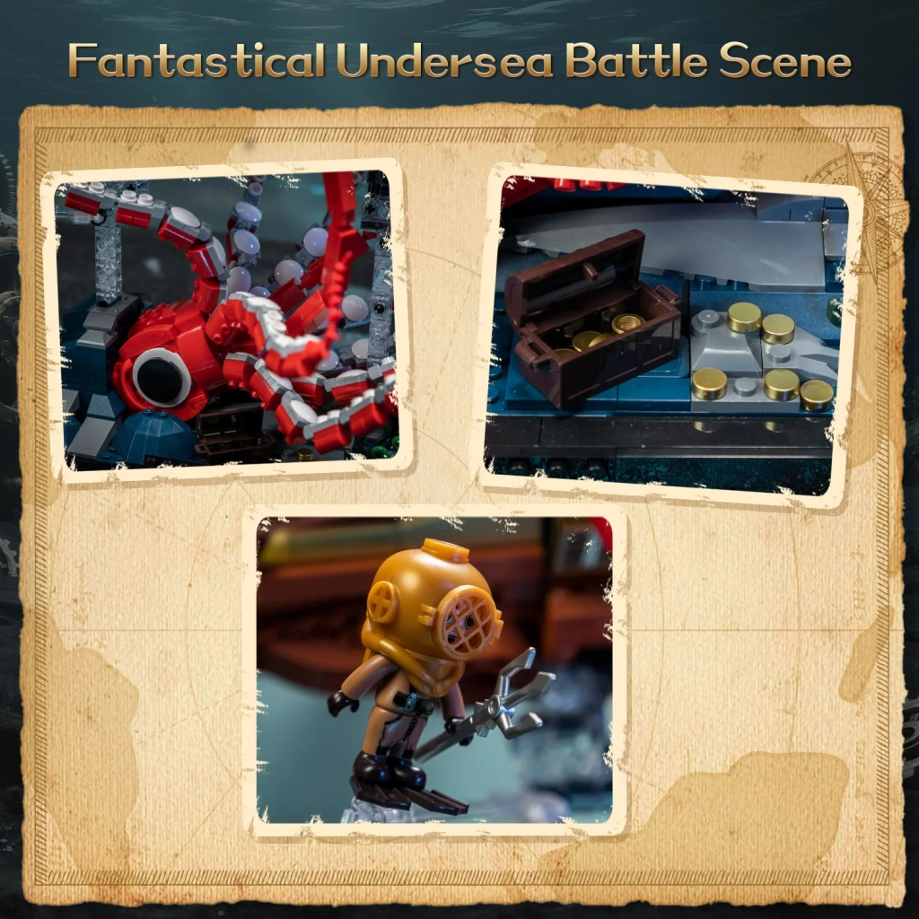 Конструктор Pantasy Steampunk- Наутілус (85029) - зображення 6