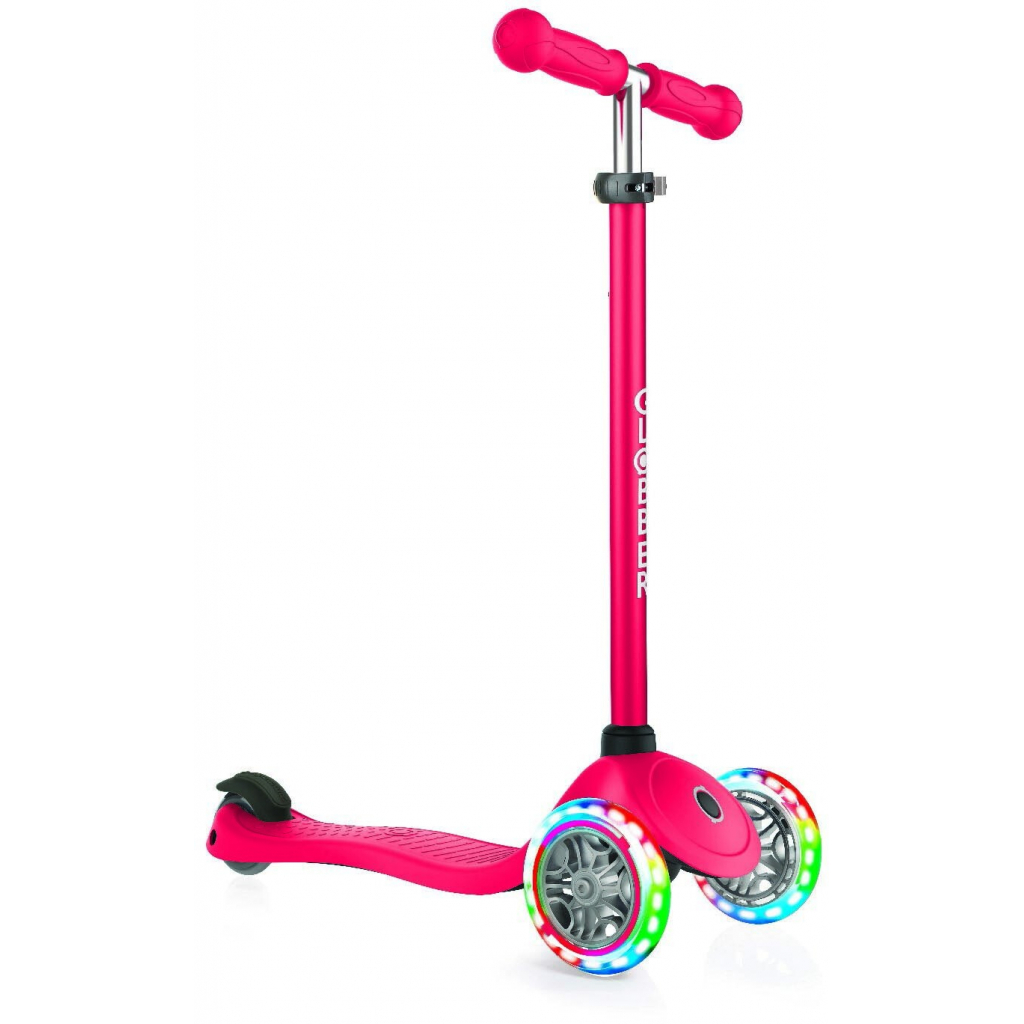 Самокат Globber Primo Lights червоний (674759) - зображення 1