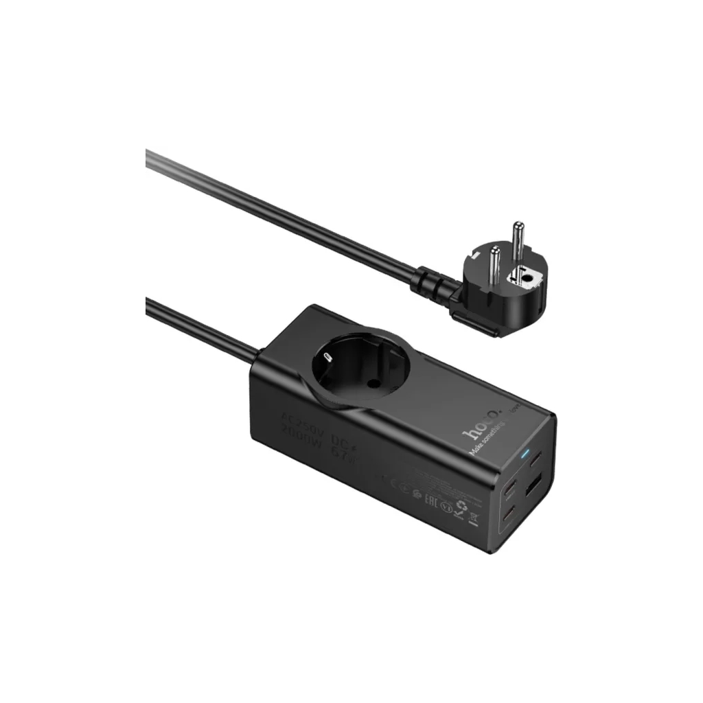 Мережевий фільтр живлення HOCO NS9 (6942007638494) - зображення 3