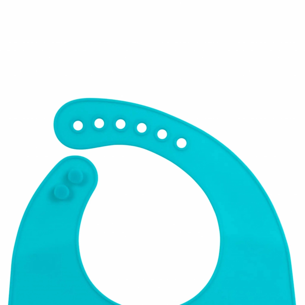 Слинявчик Baboo силіконовий нагрудник 4+ міс синій (11-007) - зображення 2