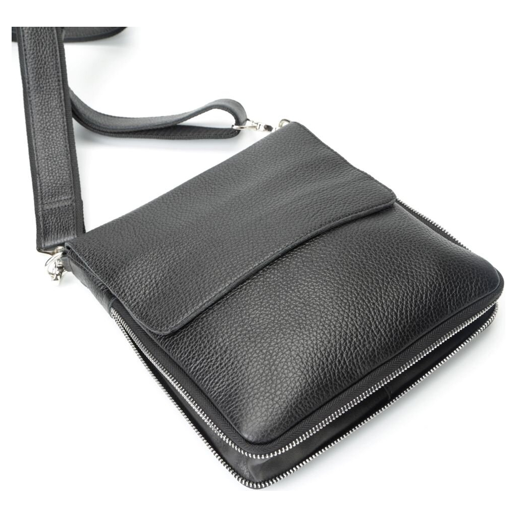 Сумка Shvigel Шкіряна Чорна (11016) - зображення 8