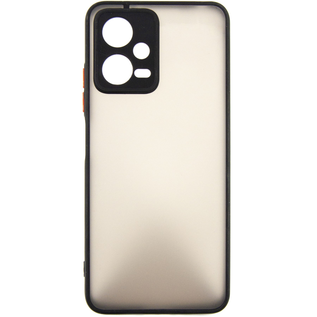 Чохол до мобільного телефона Dengos Matte Xiaomi Redmi Note 12 5g (black) (DG-TPU-MATT-129) - зображення 1