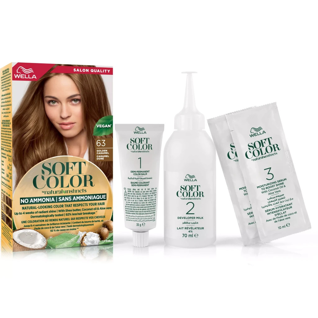 Фарба для волосся Wella Soft Color Безаміачна 63 - Карамель (3614228865807) - изображение 5