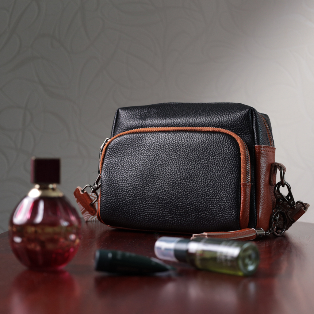 Сумка Vintage З натуральної шкіри Чорна (22588) - зображення 11