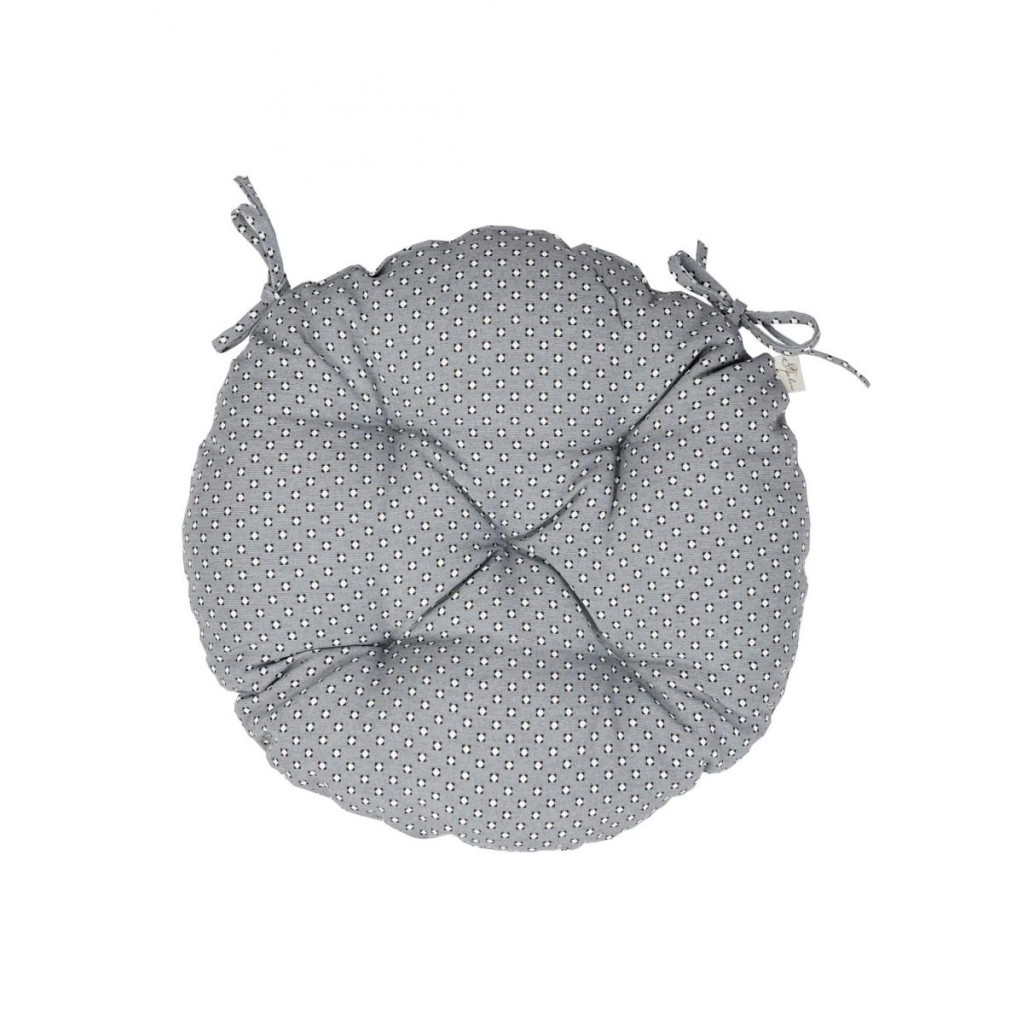 Подушка на стілець Прованс Merry Christmas сіра D-40 (031488) - зображення 1