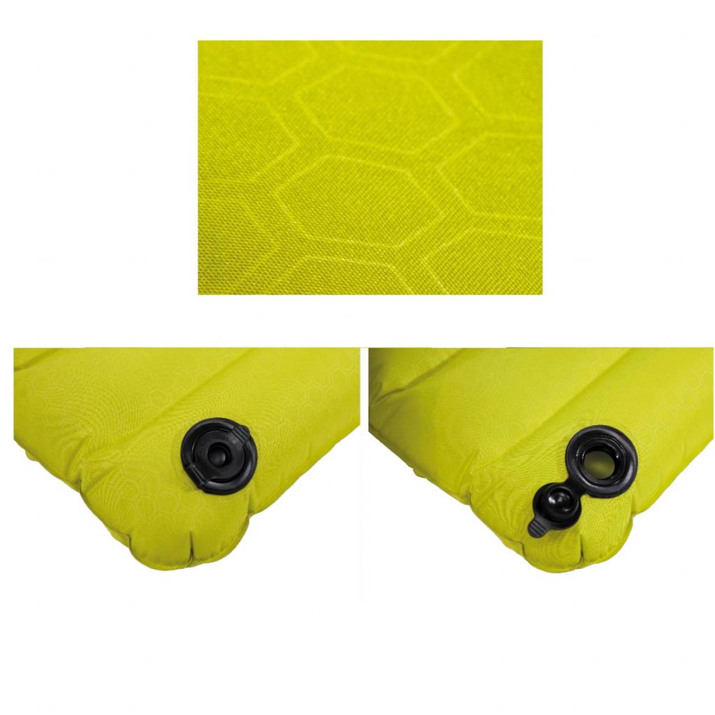 Туристичний килимок High Peak Dallas Twin 194x138x10 см Citronelle (928144) - зображення 2