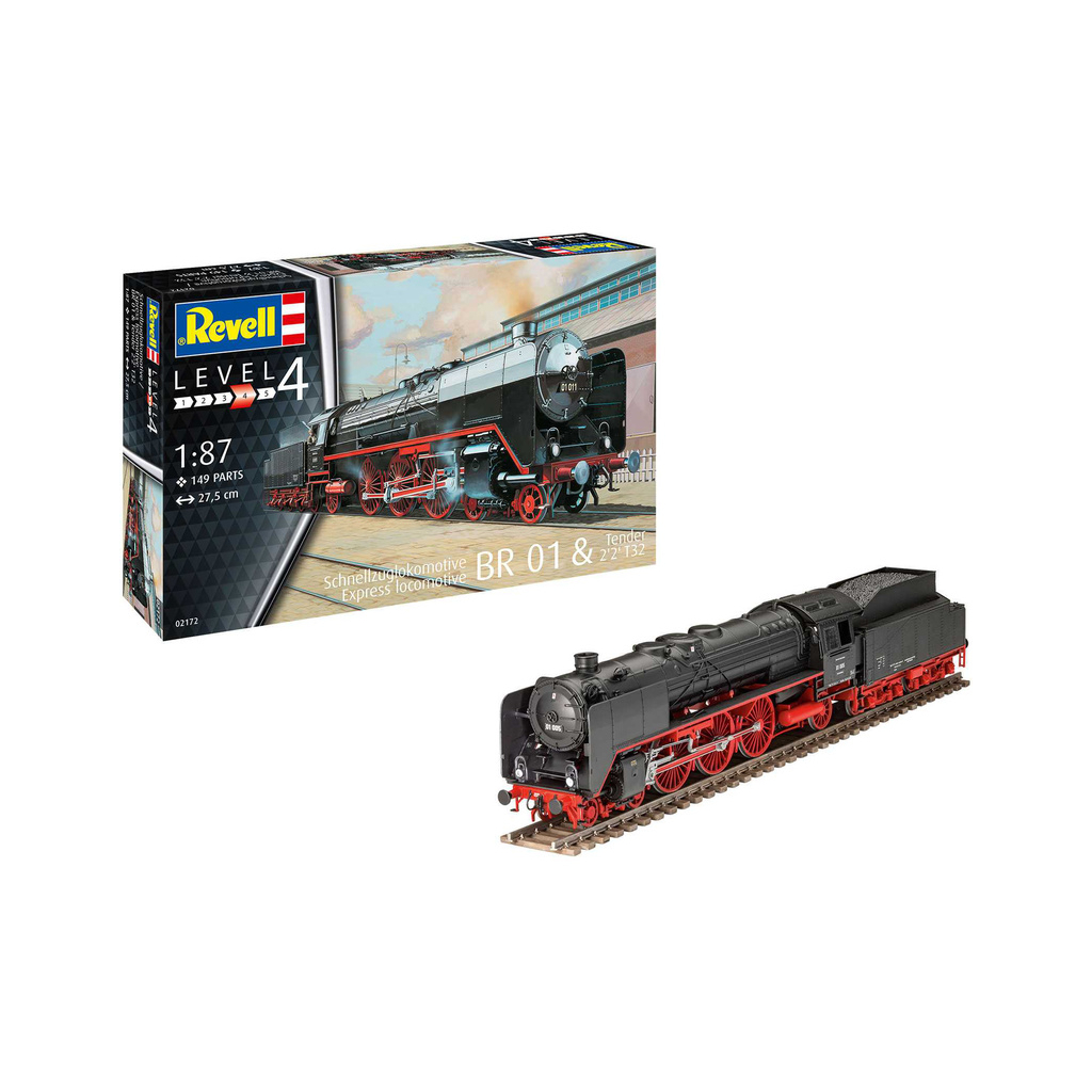 Збірна модель Revell Експрес локомотив BR01 з тендером 2'2 T32 рівень 4,1:87 (RVL-02172) - зображення 2
