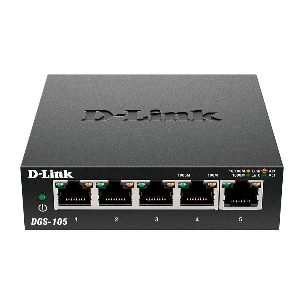 Комутатор мережевий D-Link DGS-105/E - зображення 1