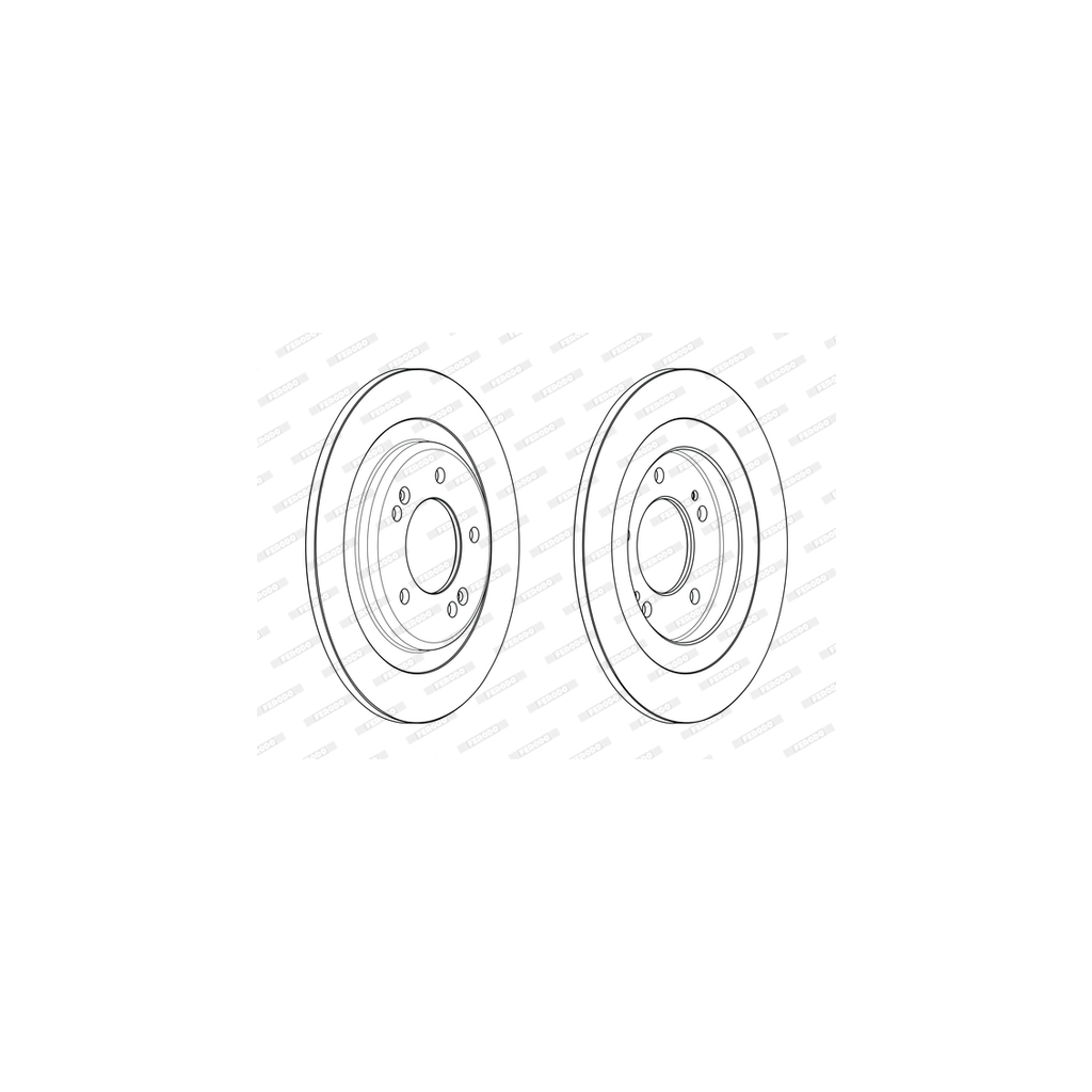 Гальмівний диск FERODO DDF2482C - зображення 1