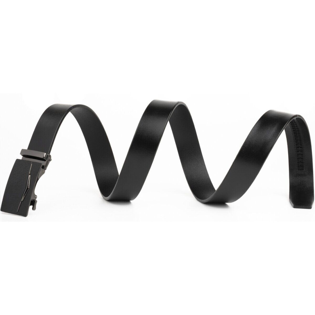 Ремінь Vintage Чоловічий з матовою зернистою вставкою на пряжці Чорний (20333) - зображення 5