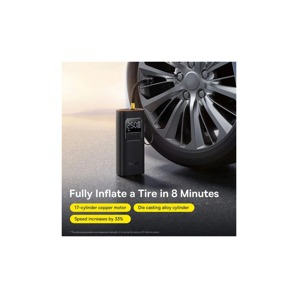 Автомобільний компресор Baseus Super Mini Pro Black (C1115930011100) - picture 10