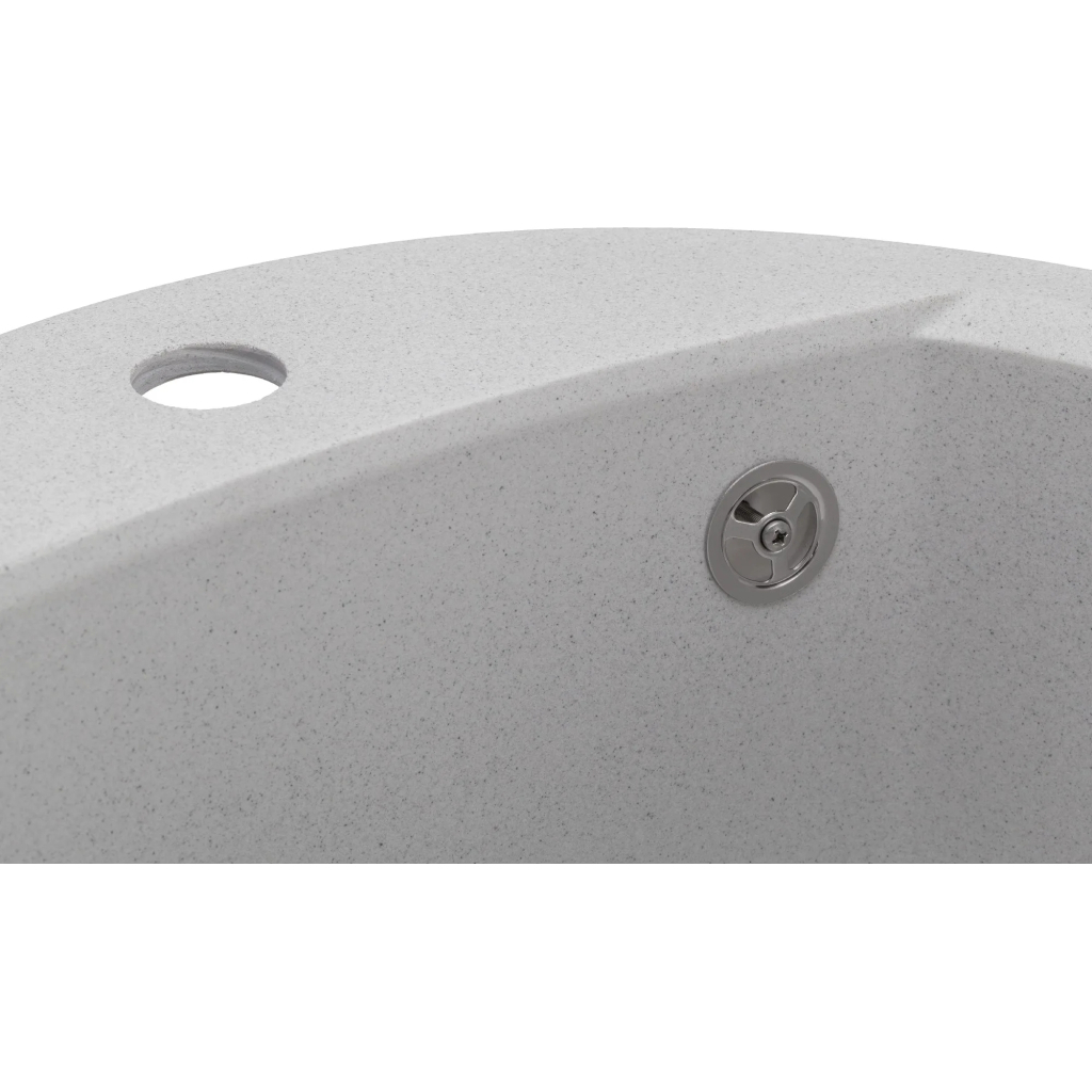 Мийка кухонна GRANADO RONDA gris з сифоном (470*490mm.) (gr2208) - зображення 6