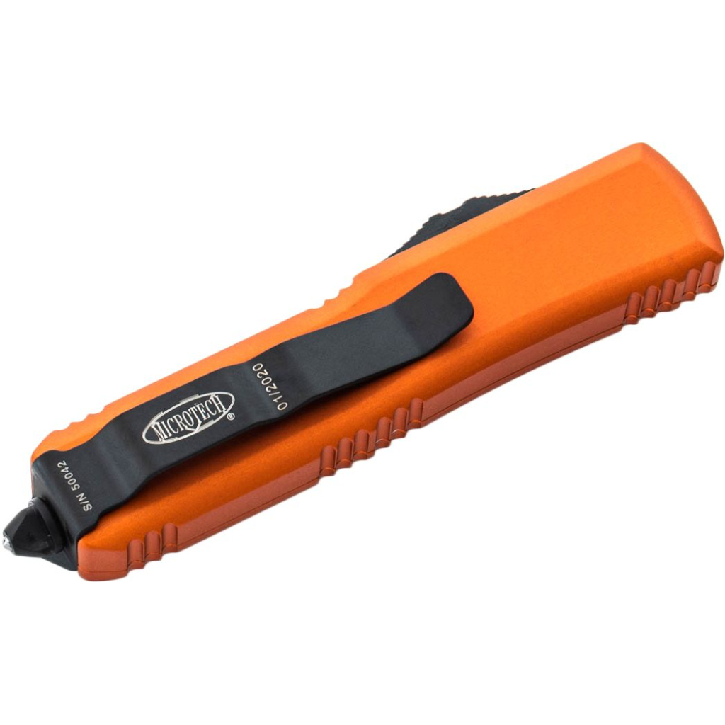 Ніж Microtech UTX-85 Drop Point Black Blade DS Orange (231-2OR) - зображення 4