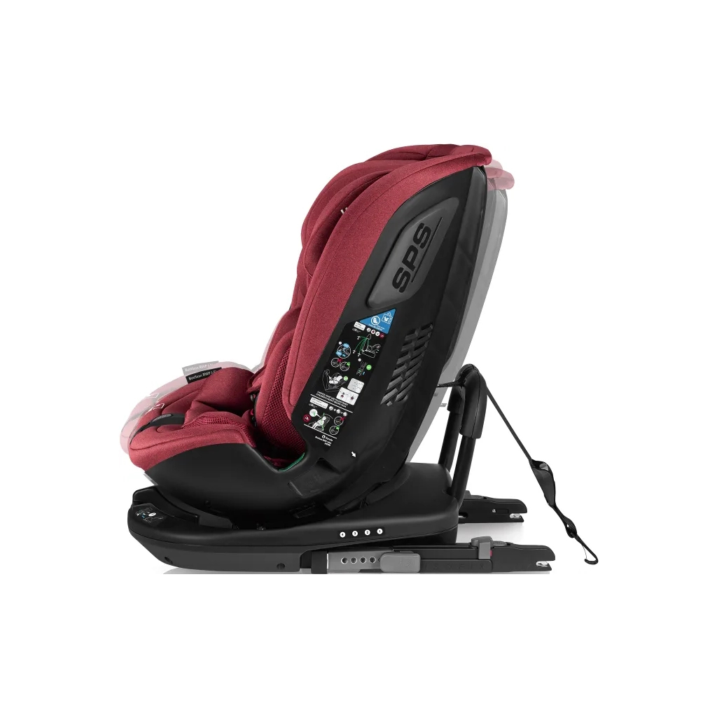 Автокрісло Lionelo Bastiaan RWF i-Size Red Burgundy (LO-BASTIAAN RWF I-SIZE RED BURGUNDY) - зображення 5