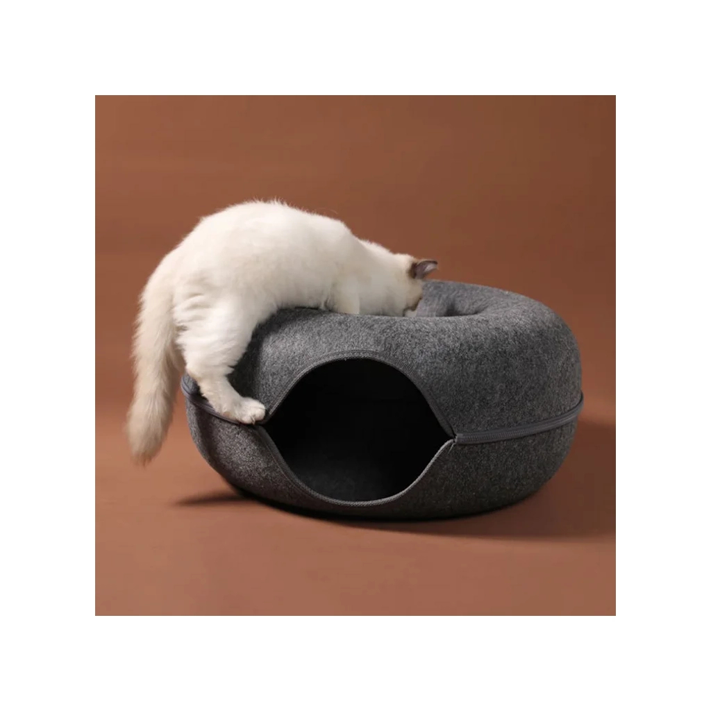 Лежак для тварин Me&Pet Інтерактивний тунель L Сірий (NMP05-02) - изображение 8