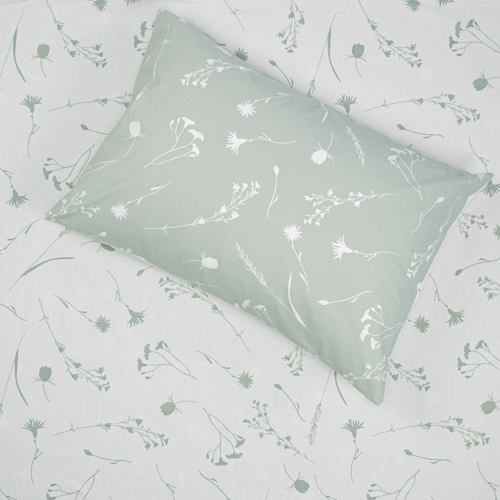 Постільна білизна Home Line Васильки сірі і білі бязь полуторний (162854) - зображення 2