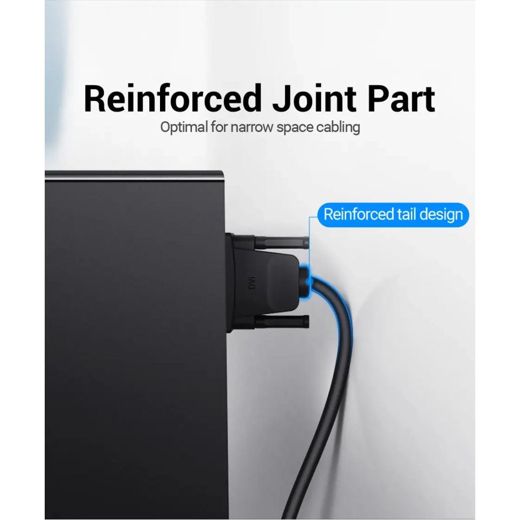 Кабель мультимедійний DVI to DVI 24+1pin 1.5m 2K 60Hz Dual Linik Vention (EAABG) - зображення 5