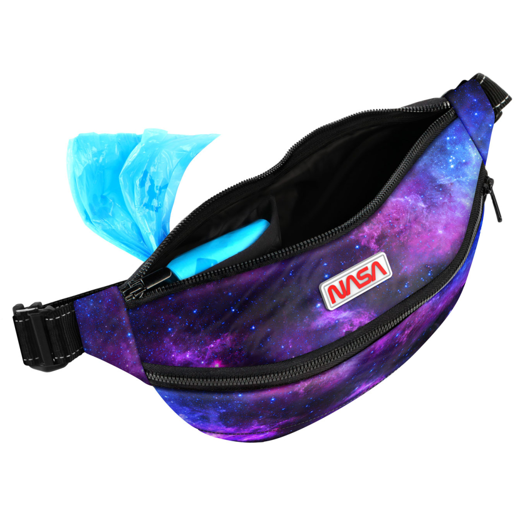 Поясна сумка-бананка для собак WAUDOG Family NASA21 зі знімним ременем 33х17х10 см (5688-0148) - зображення 4