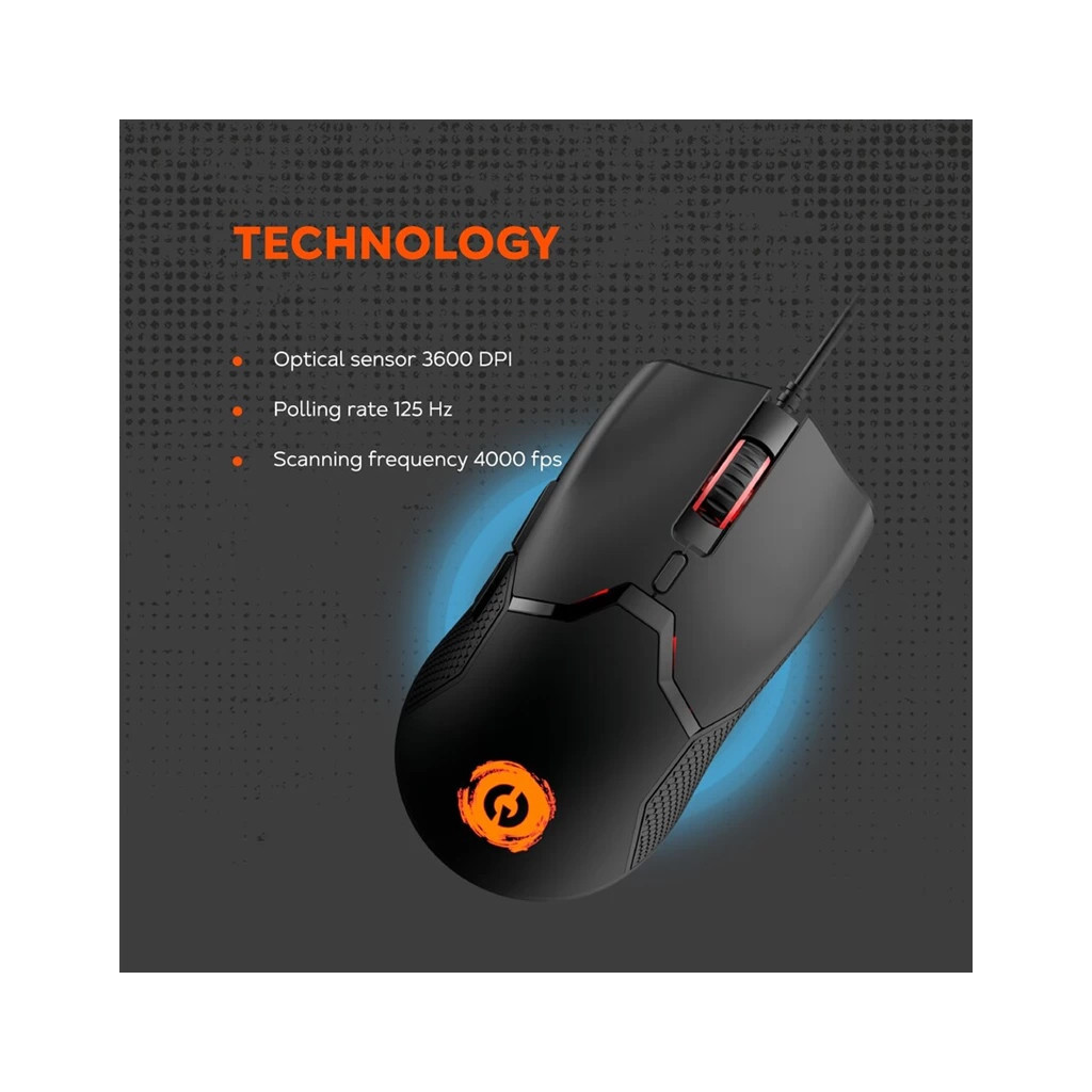 Мишка Canyon GM-116 Carver USB Black (CND-SGM116) - зображення 8