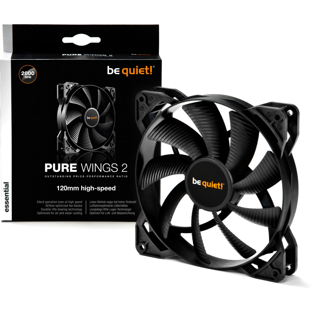 Кулер до корпусу Be quiet! Pure Wings 2 120mm high-speed (BL080) - зображення 3